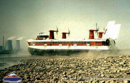 SRN4 Sure (GH-2005) with Hoverlloyd -   (The <a href='http://www.hovercraft-museum.org/' target='_blank'>Hovercraft Museum Trust</a>).